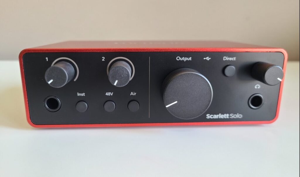 Focusrite Scarlett Solo 4th Gen Sound Card 1 Channel 